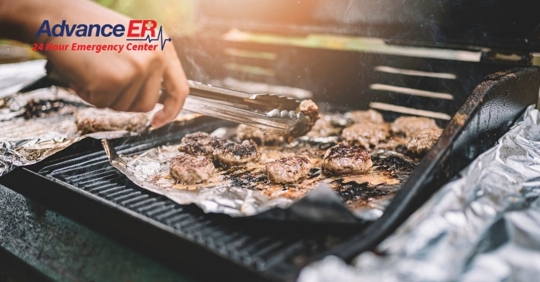 grilling on the grill